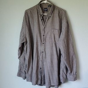 Mens Gap Cotton Flannel button front shirt XXL